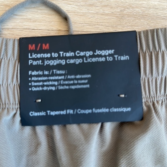 Lululemon License to Train Cargo Jogger men’s size xs s m xl 2x color nomad - Picture 11 of 12